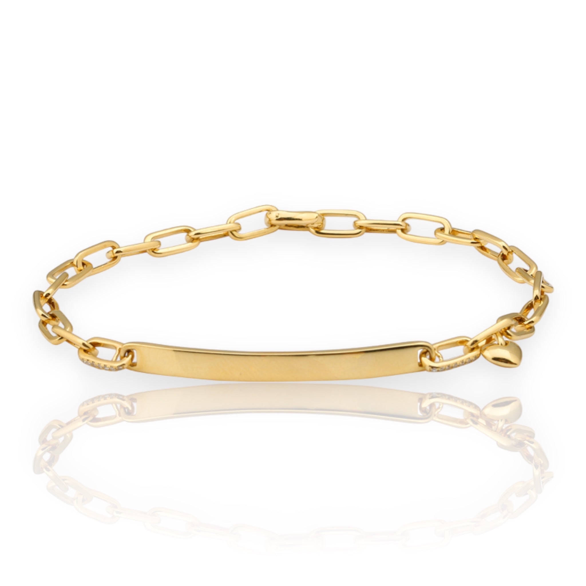 Mama Bijoux ID Bracelet-Bracelets-Mama Bijoux-[14kgold]-[diamonds]-[heirloom_quality]-MamaBijoux