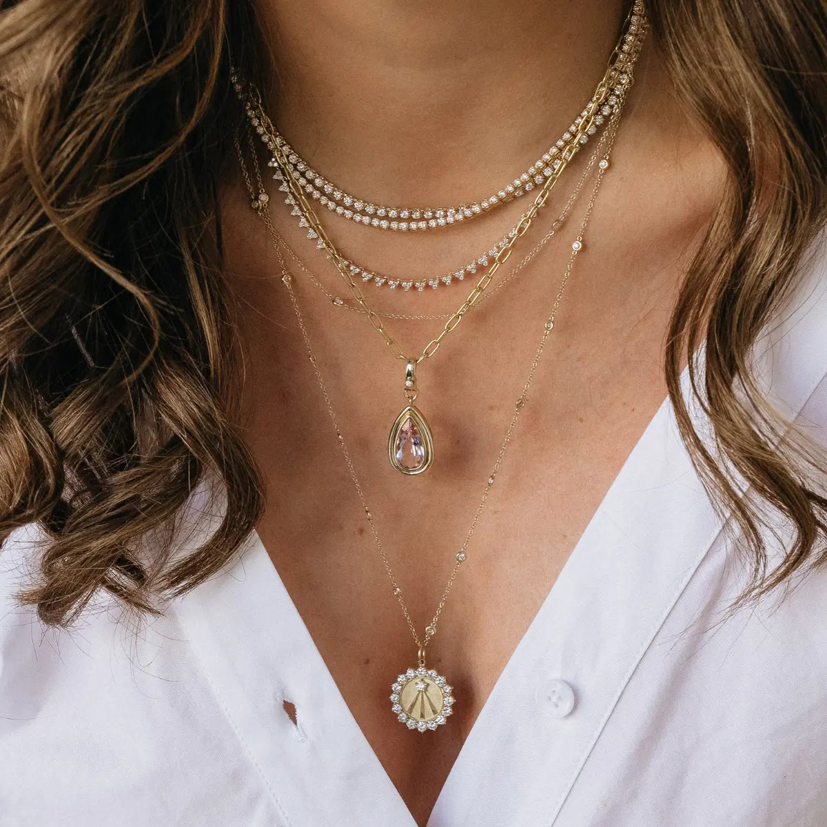 Mama Bijoux Fine Jewelry 14k yellow gold Natural Diamonds 