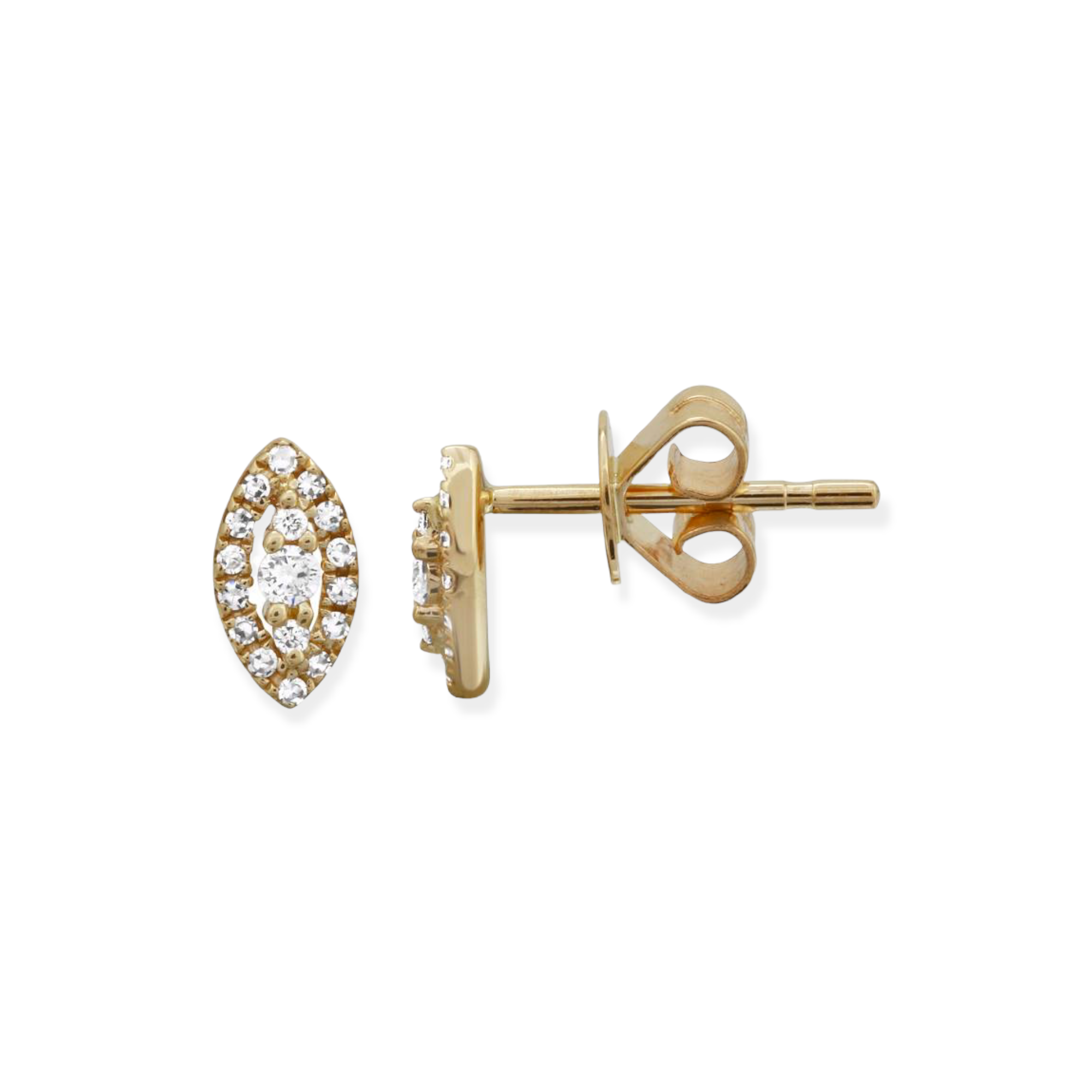 Marquise Halo Diamond Studs-Earrings-Mama Bijoux-[14kgold]-[diamonds]-[heirloom_quality]-MamaBijoux