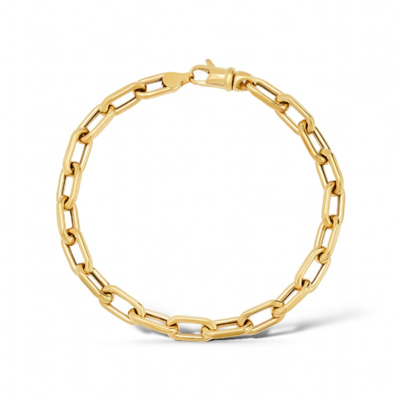 Medium Open Link Chain Bracelet-ShopMamaBijoux-[14kgold]-[diamonds]-[heirloom_quality]-MamaBijoux