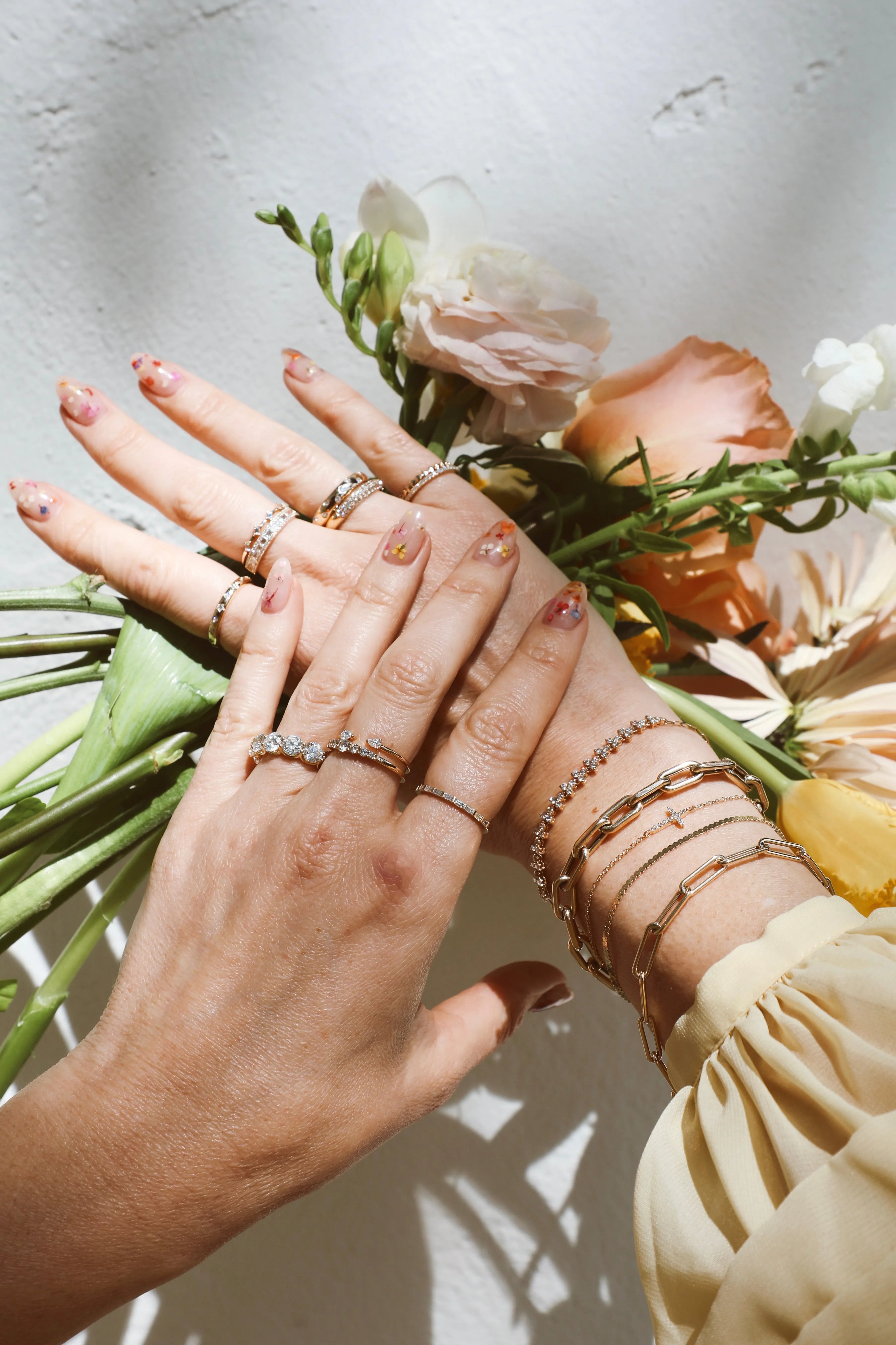 Mini Cross Bracelet-Bracelets-Mama Bijoux-[14kgold]-[diamonds]-[heirloom_quality]-MamaBijoux