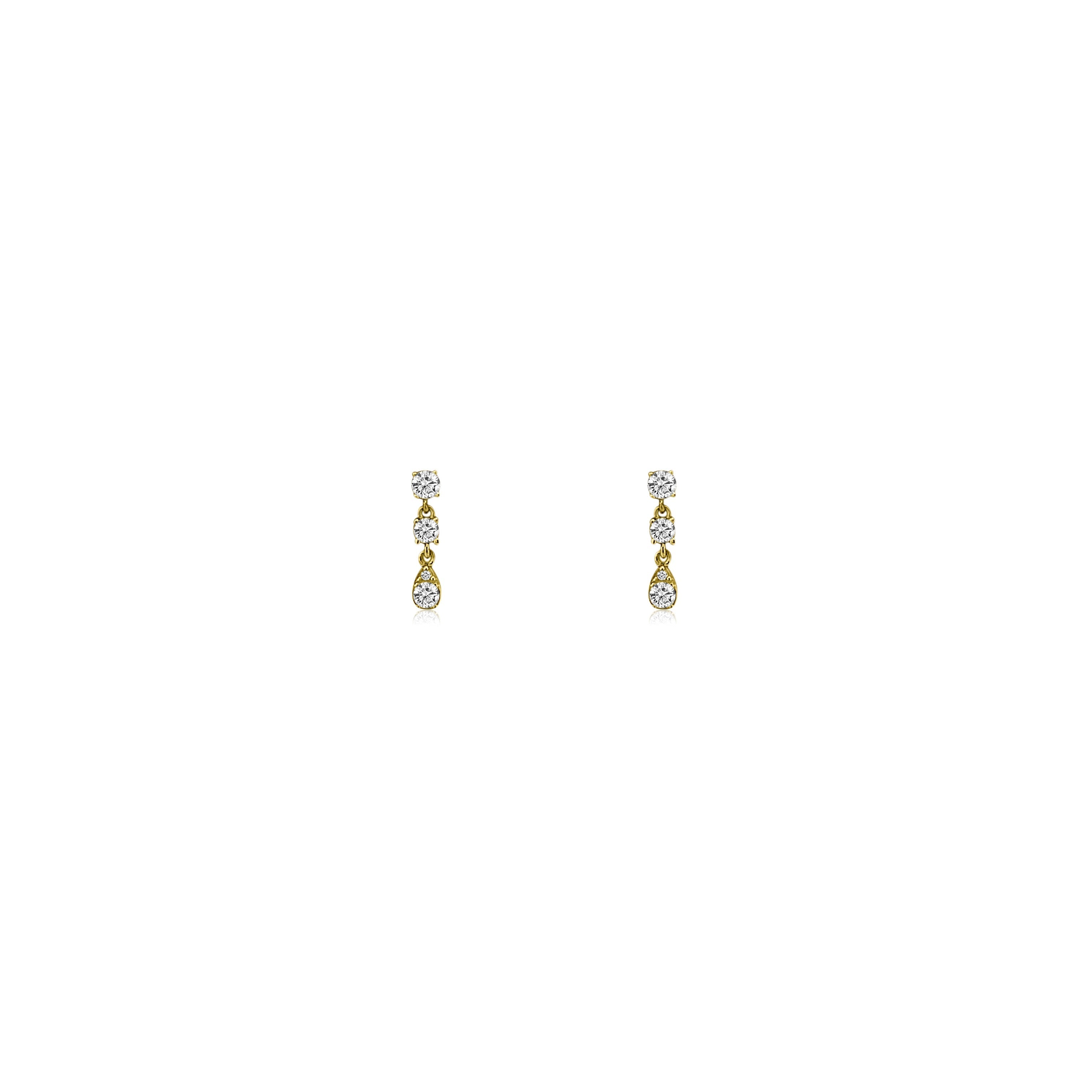 Mini Pear Drop Diamond Studs-Earrings-Mama Bijoux-[14kgold]-[diamonds]-[heirloom_quality]-MamaBijoux