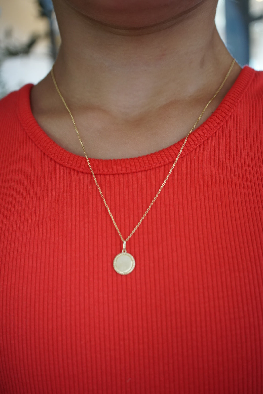 Mini Pendant Necklace-Necklaces-Mama Bijoux-[14kgold]-[diamonds]-[heirloom_quality]-MamaBijoux