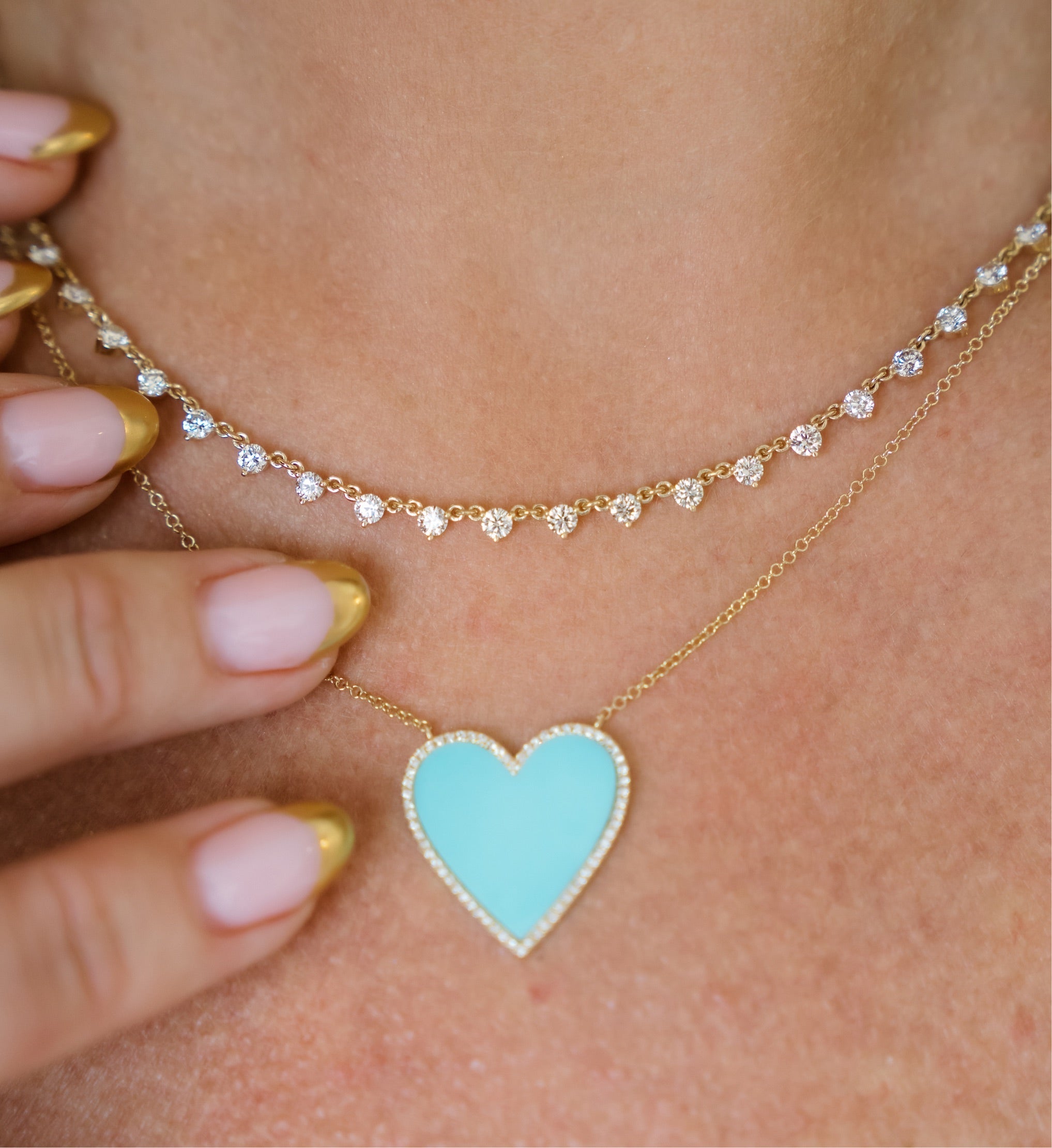 Oh So Pretty Diamond Necklace-Necklaces-Mama Bijoux-[14kgold]-[diamonds]-[heirloom_quality]-MamaBijoux