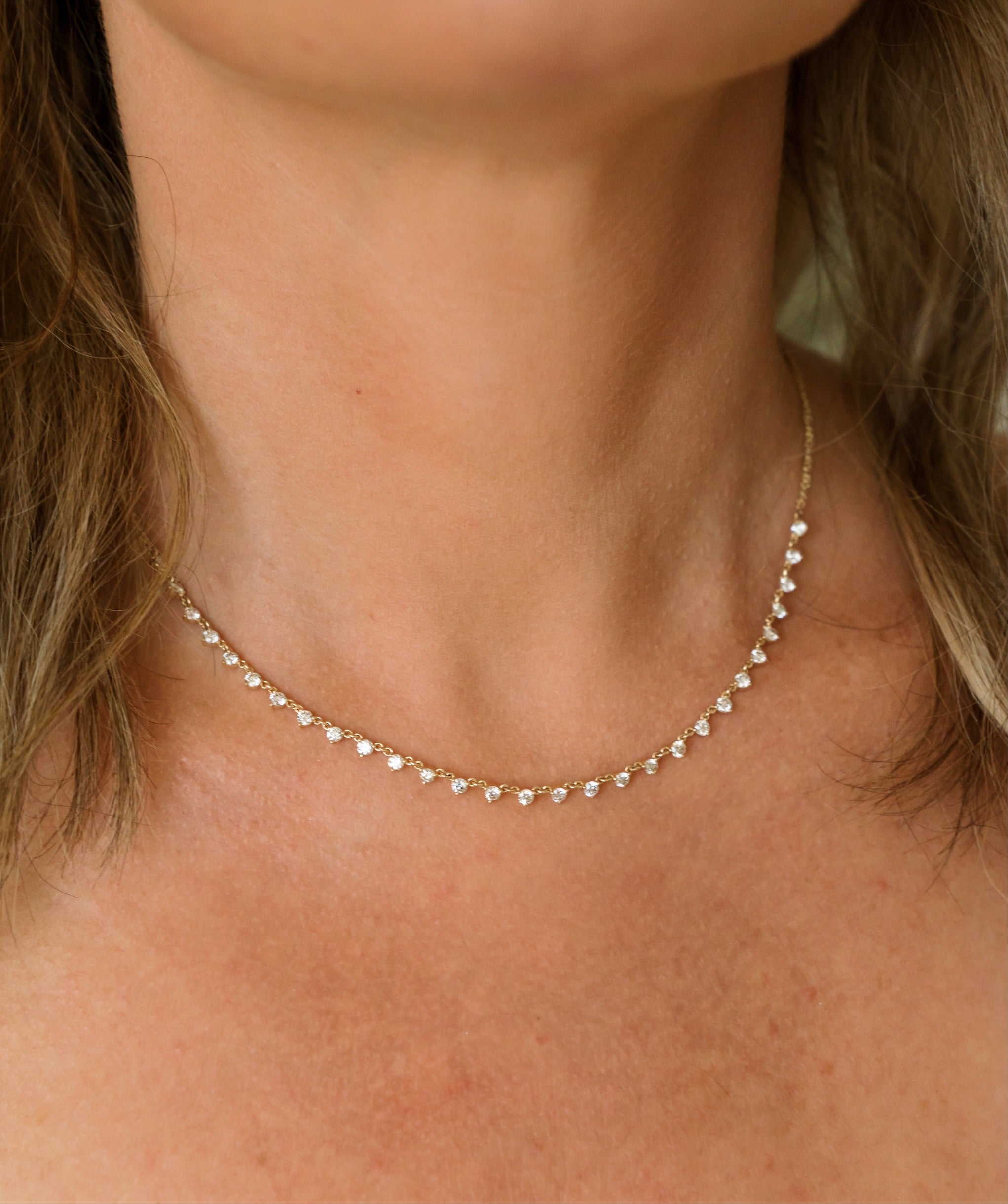 Oh So Pretty Diamond Necklace-Necklaces-Mama Bijoux-[14kgold]-[diamonds]-[heirloom_quality]-MamaBijoux