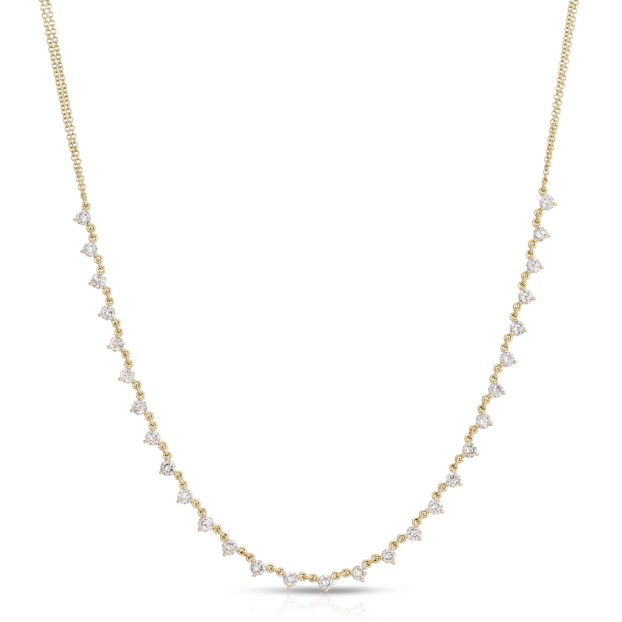 Oh So Pretty Diamond Necklace-Necklaces-Mama Bijoux-[14kgold]-[diamonds]-[heirloom_quality]-MamaBijoux