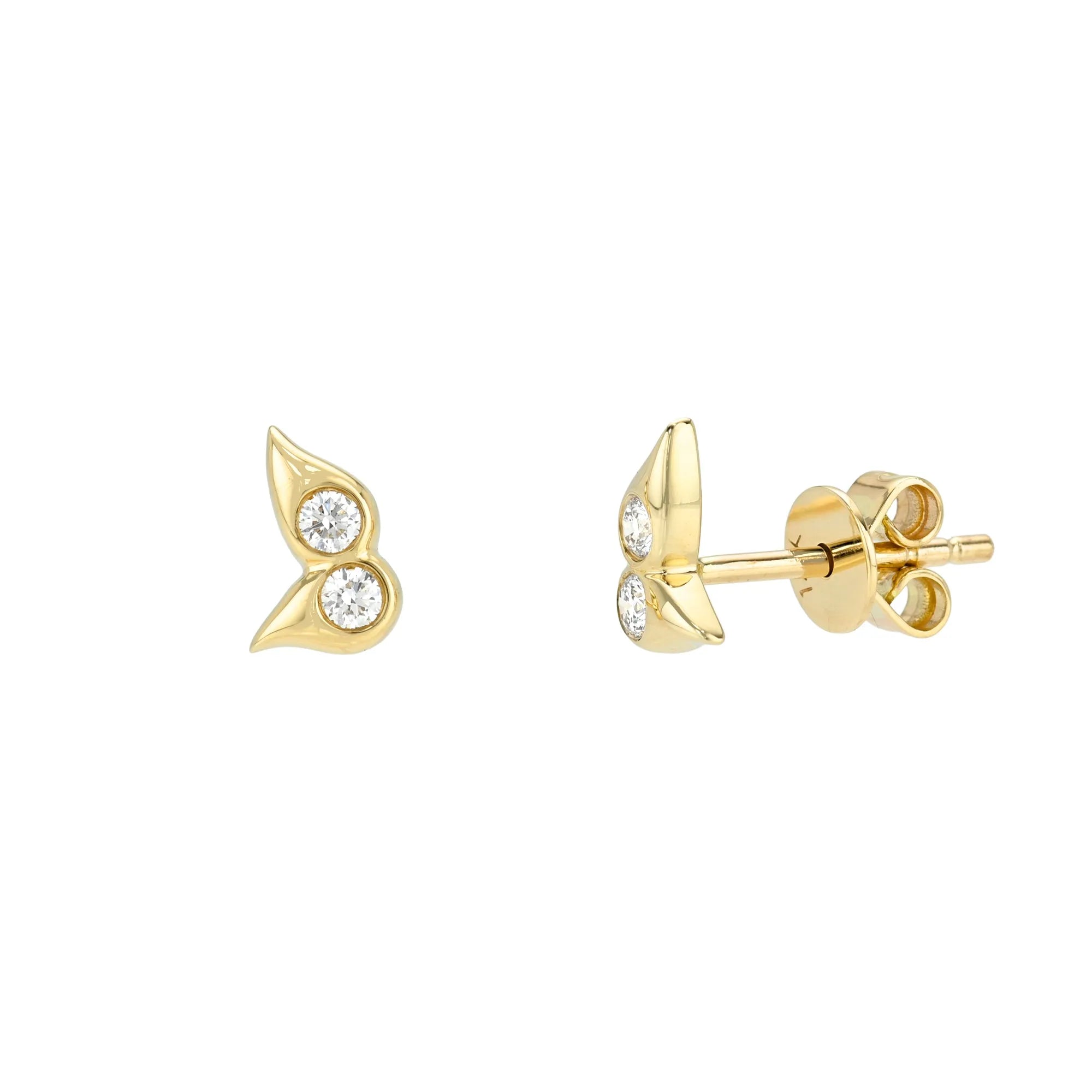 Petal Duo Studs-Mama Bijoux
