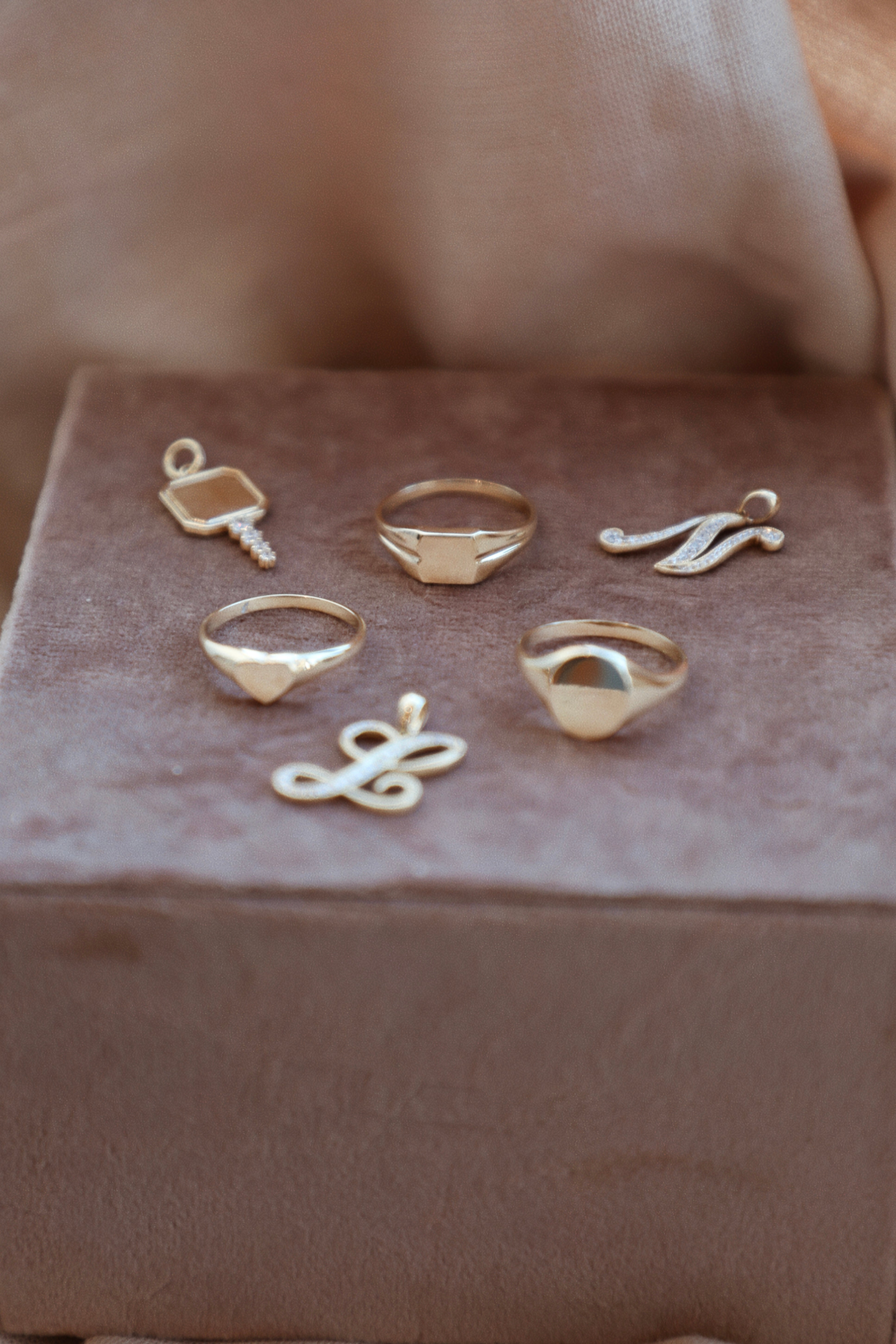 Gold Oval Shaped Signet Ring