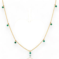 Floating Emerald Shaker Necklace