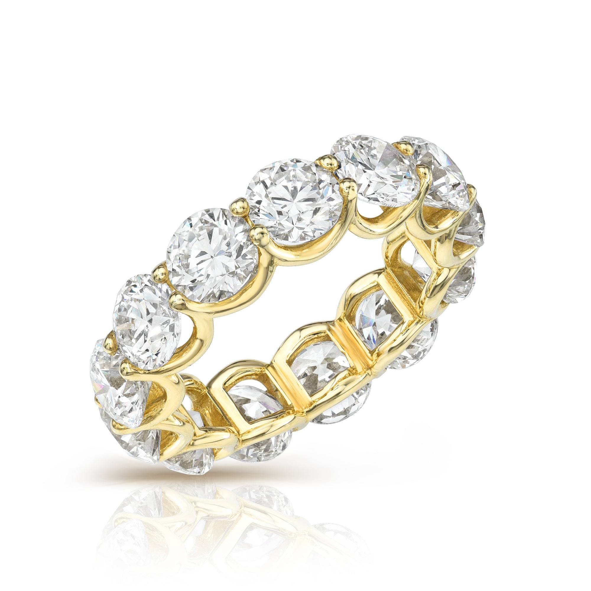 Round Diamond Eternity Band (Mama Bijoux Special Setting)-Rings-Mama Bijoux-[14kgold]-[diamonds]-[heirloom_quality]-MamaBijoux