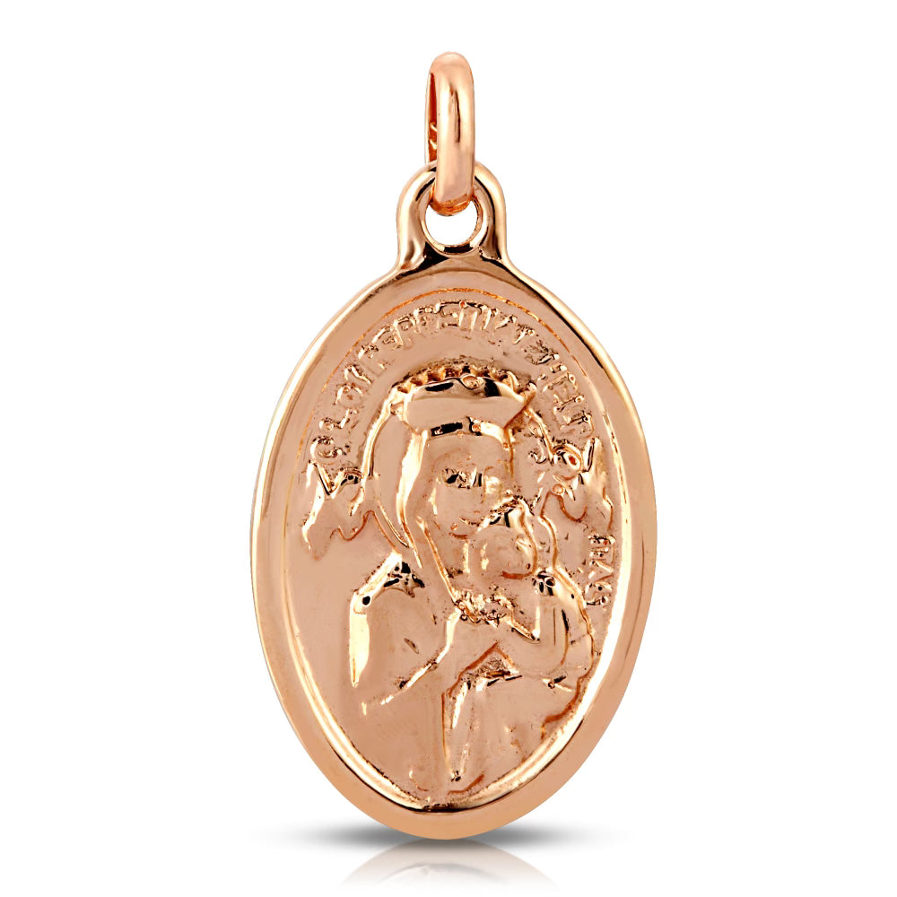 Saint Gerard Medallion Charm-Charms & Pendants-Mama Bijoux-[14kgold]-[diamonds]-[heirloom_quality]-MamaBijoux