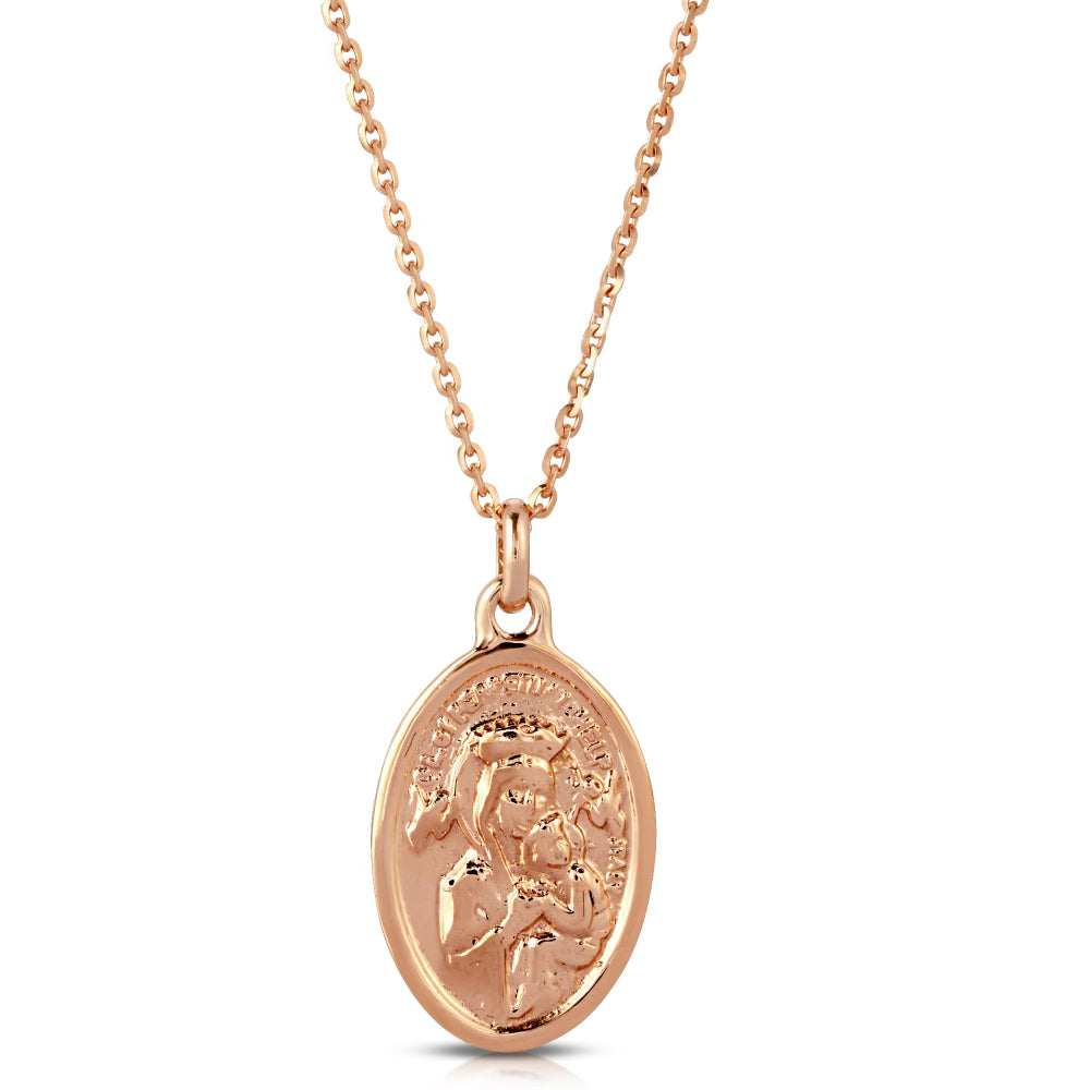 Saint Gerard Medallion Charm-Charms & Pendants-Mama Bijoux-[14kgold]-[diamonds]-[heirloom_quality]-MamaBijoux