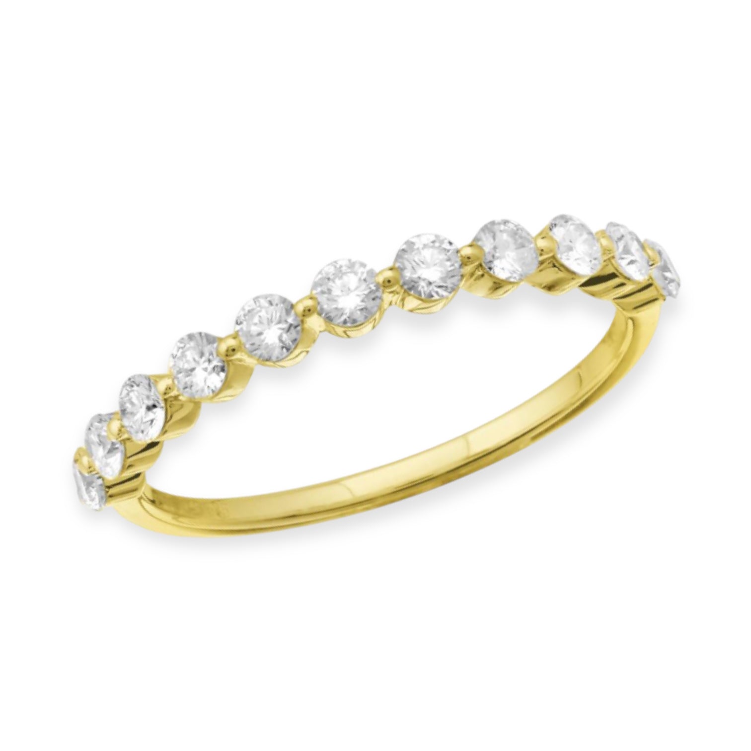 Shared Prong Diamond Ring-Rings-Mama Bijoux-[14kgold]-[diamonds]-[heirloom_quality]-MamaBijoux