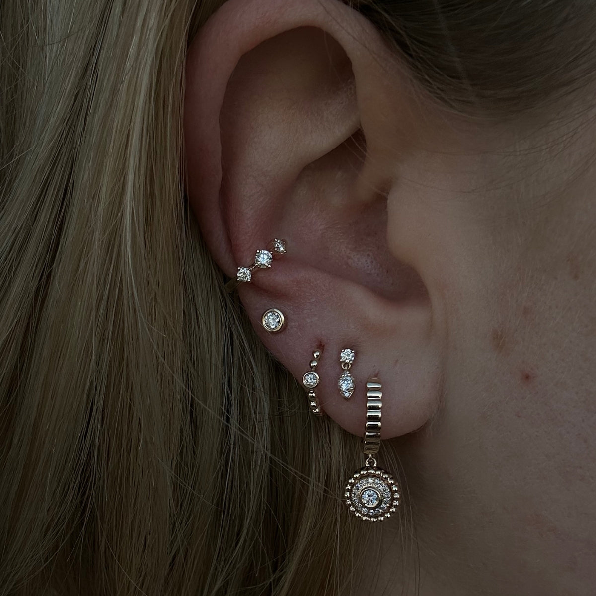 3 Diamond Ear Cuff