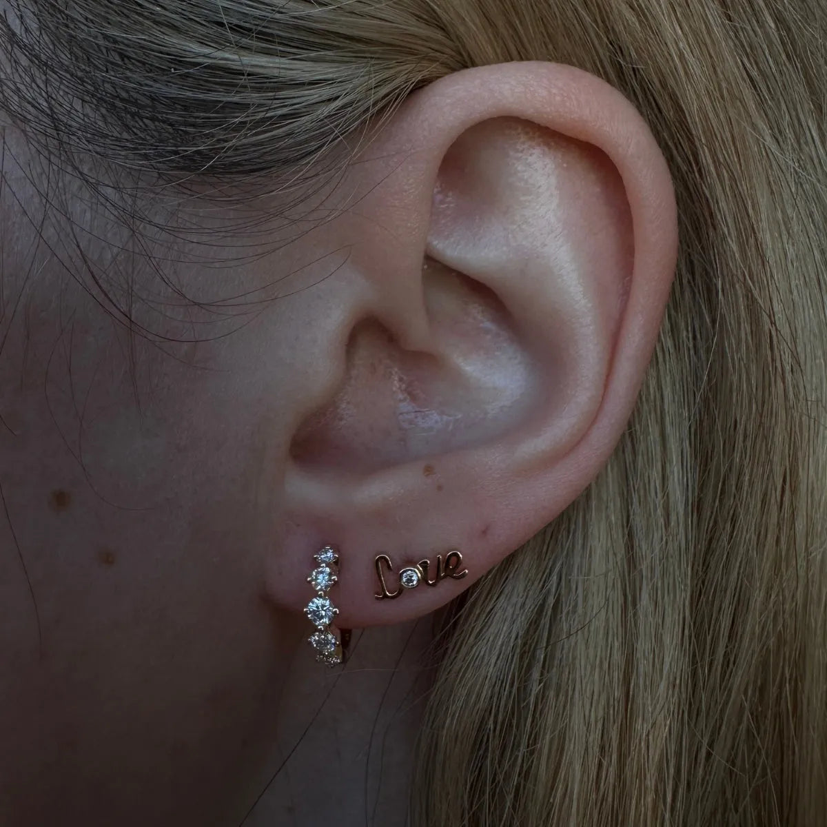 Love You Lots Stud Earrings-Mama Bijoux