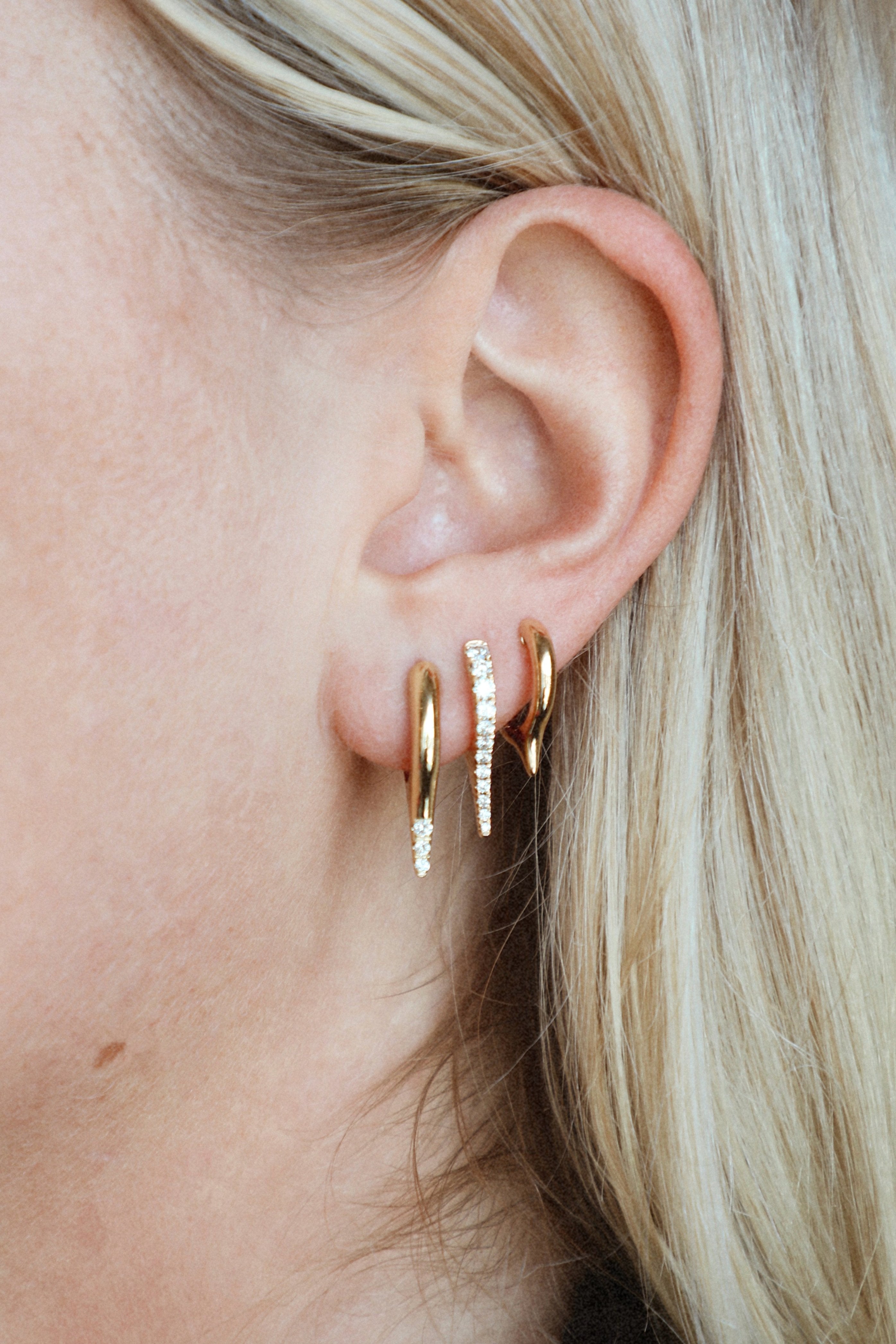 Solid Gold Bijoux Dagger Earrings-Earrings-Mama Bijoux-[14kgold]-[diamonds]-[heirloom_quality]-MamaBijoux