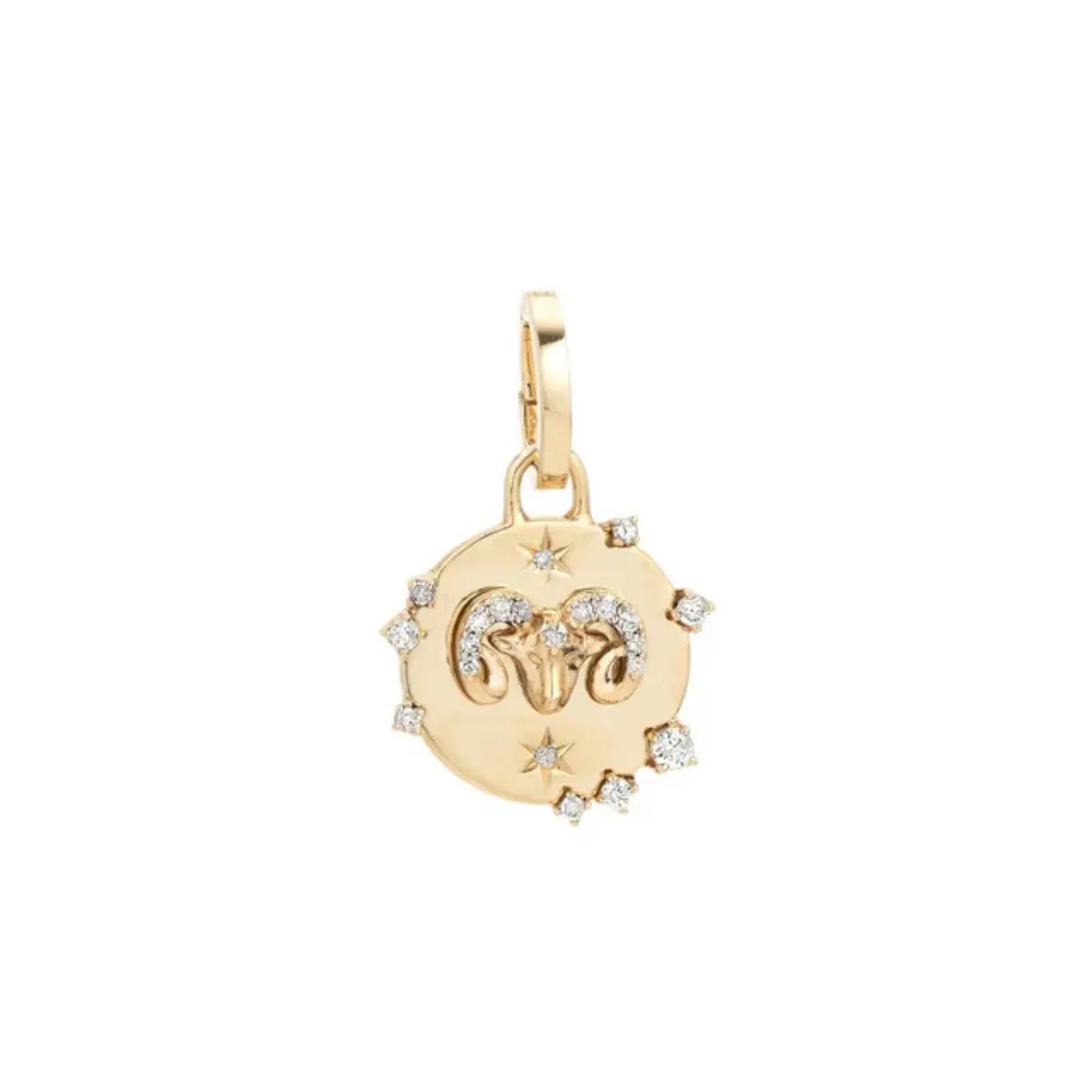 Zodiac Diamond Aries Hinged Charm