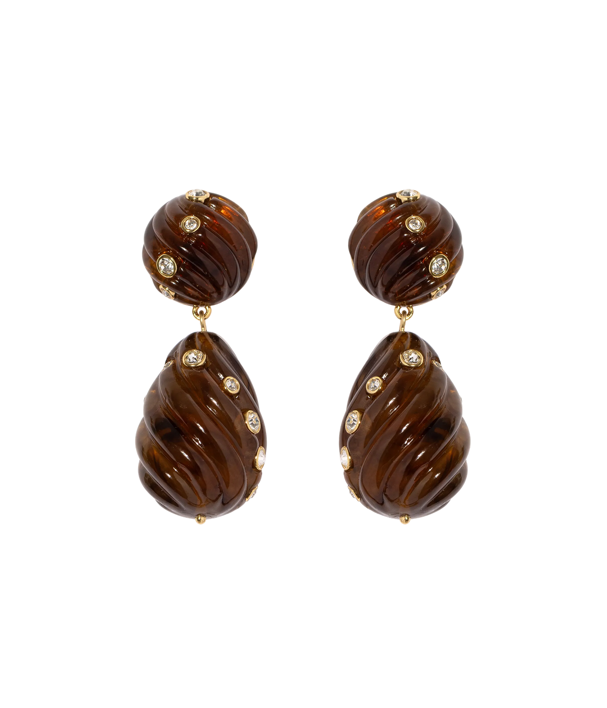 Raeni Drop Earrings in Tortoise-Earrings-Mama Bijoux