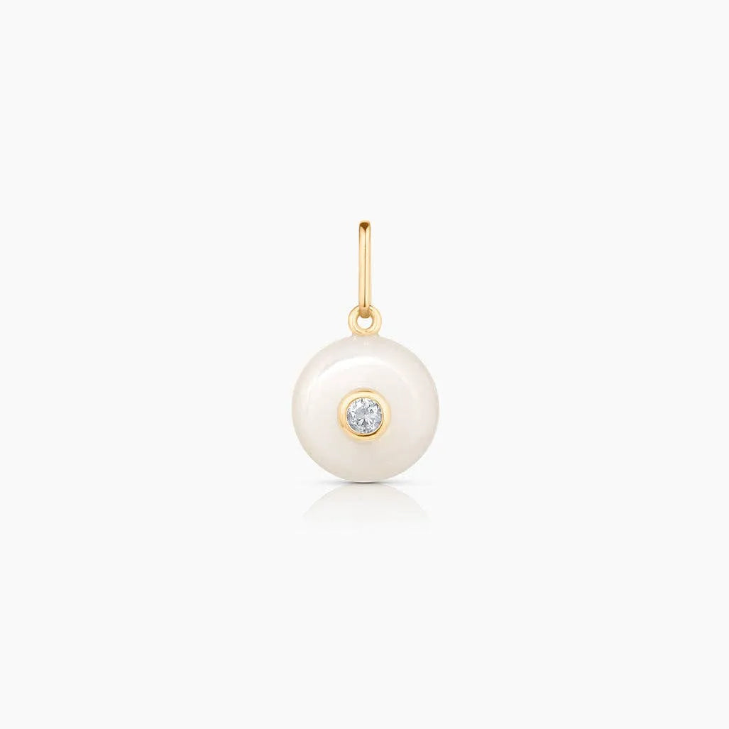Bon Bon Mother Of Pearl Charm-Mama Bijoux