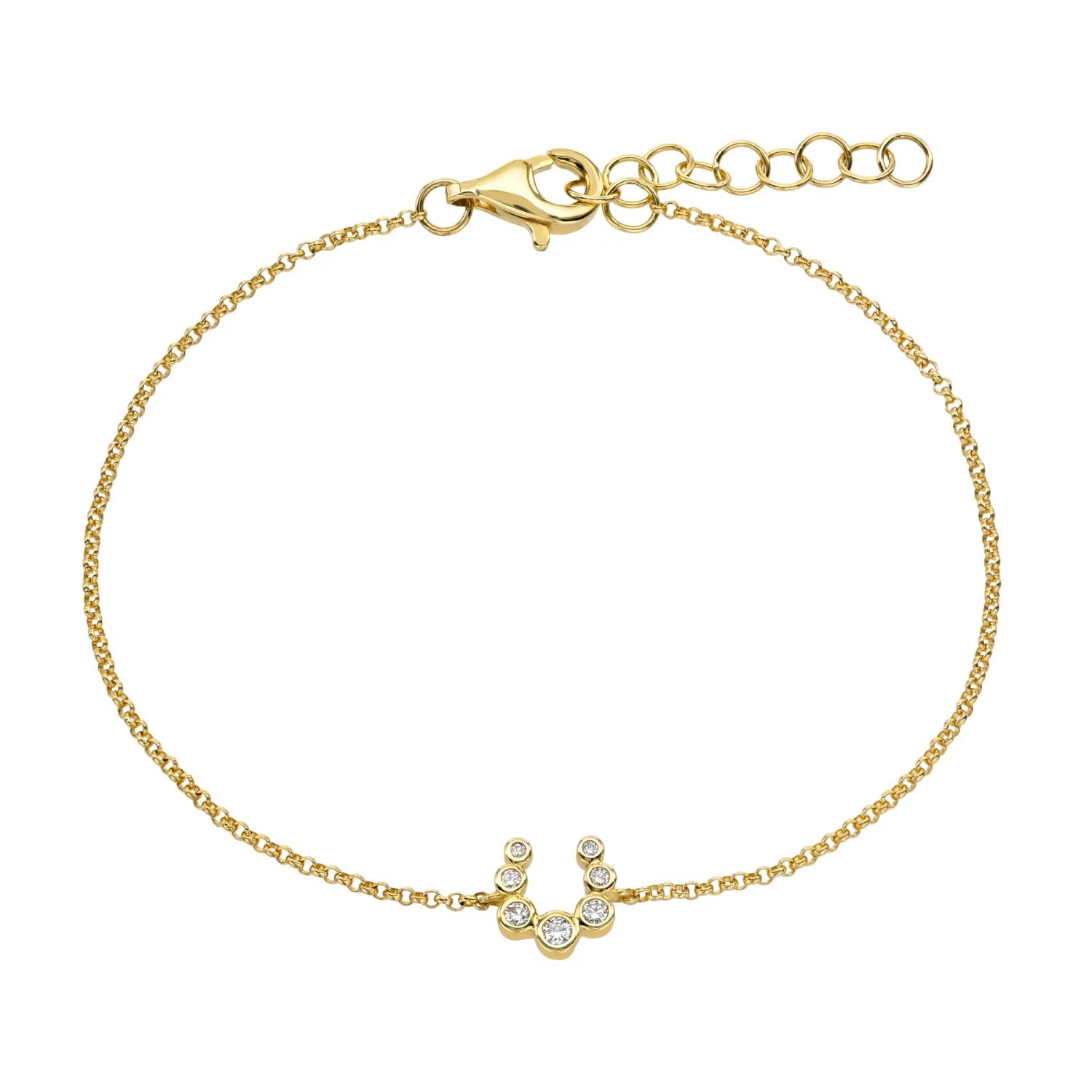 MB Christmas Bezel Horseshoe Bracelet // TBD name-Bracelets-Mama Bijoux