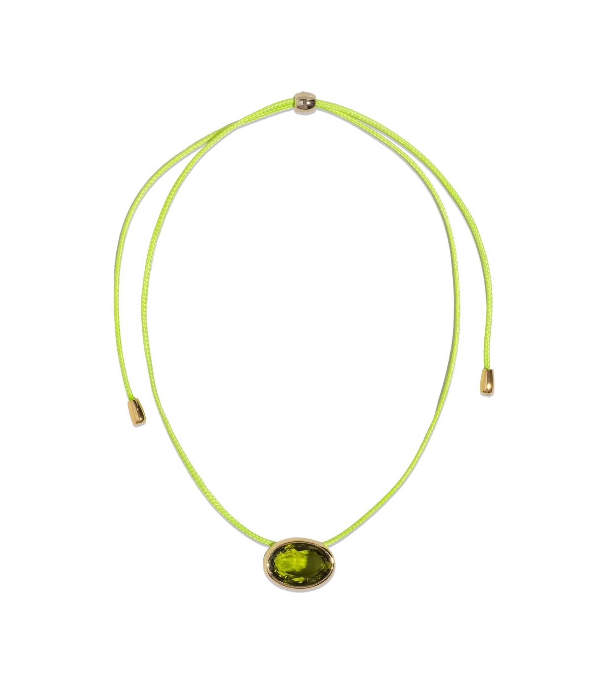 Marisol Necklace in Olivine-Necklaces-Mama Bijoux