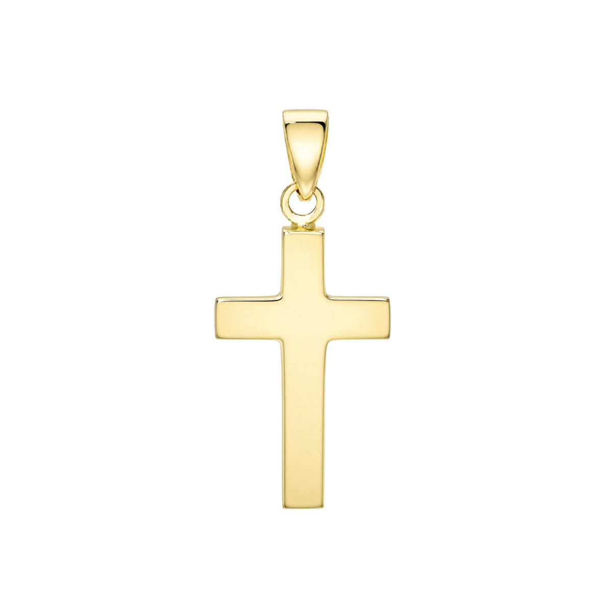 
Mini solid gold cross charm 14k solid gold pendant for layering necklace Mama Bijoux Costa Mesa