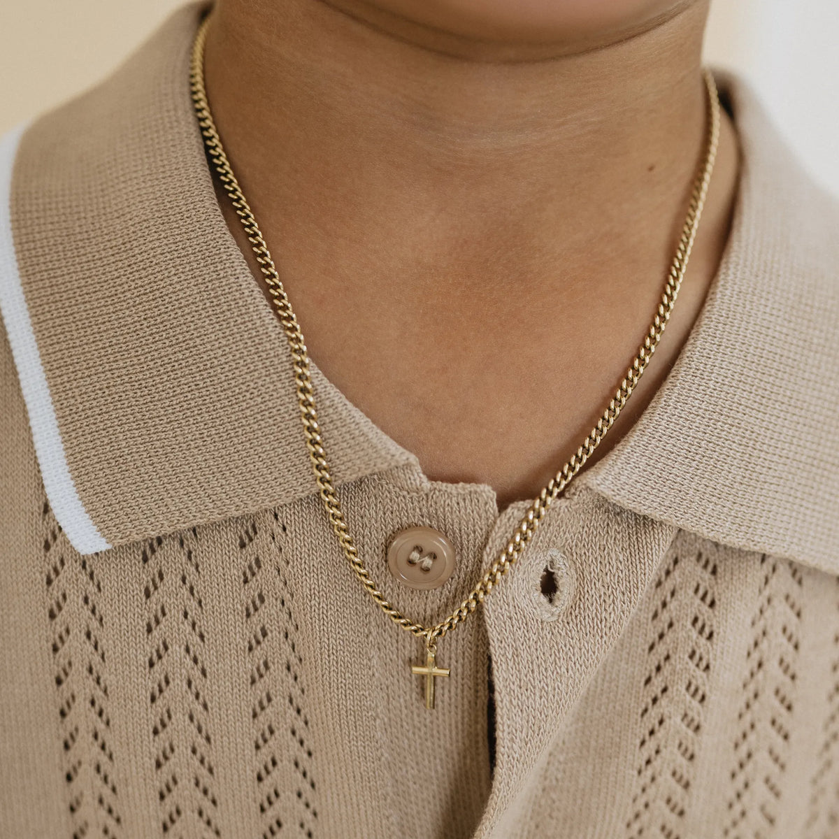Noah and daddy bijoux chain set 14k solid gold curb chain kids gold filled chain matching father son jewelry fathers day gift baptism gift lifestyle Mama Bijoux Costa Mesa