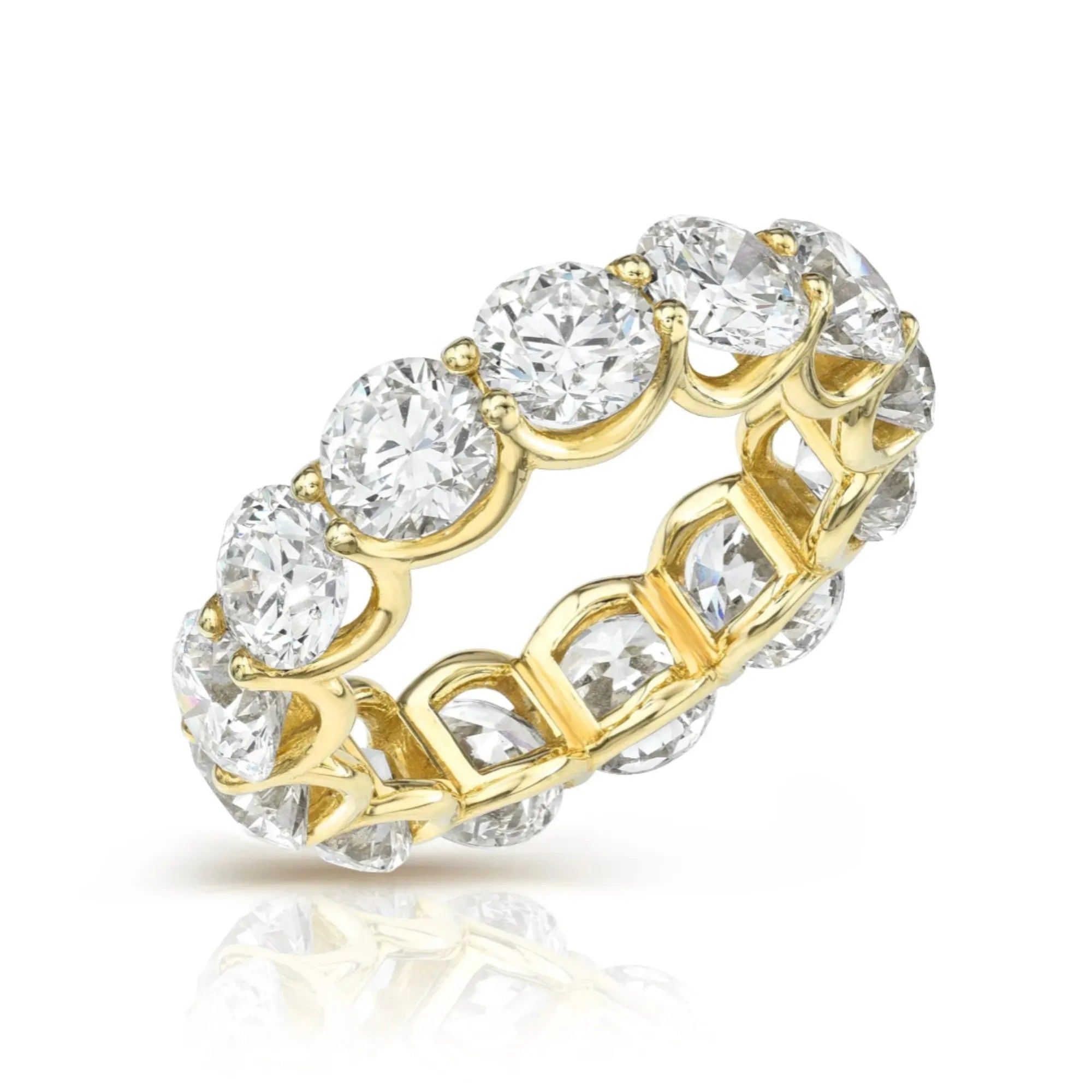 U Set Shared Prong Diamond Eternity Band-Mama Bijoux