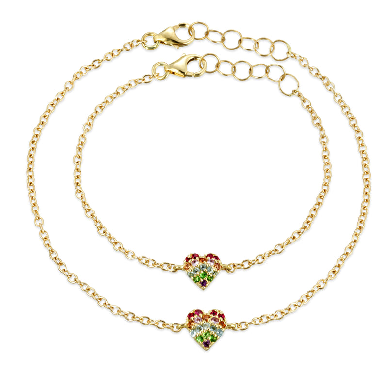 A Little Birthstone Gold Bracelet | February | Amethyst | Joma Jewellery