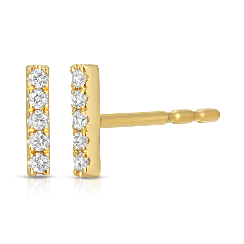 Diamond pave bar anita ko last line jewelry fine 14k gold mama bijoux