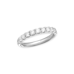 White Gold Diamond Pinky Ring