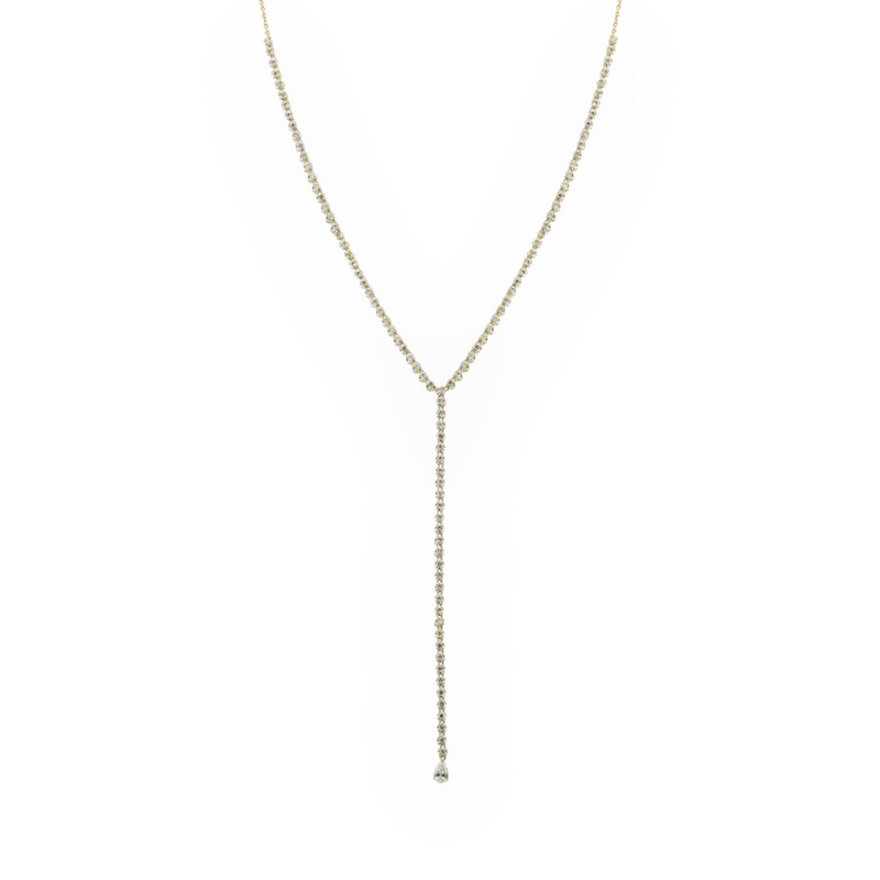 Y Not Shine Like A Diamond Crown Tennis Necklace