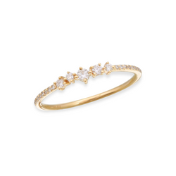 Petite Shared Prong Stacking Ring